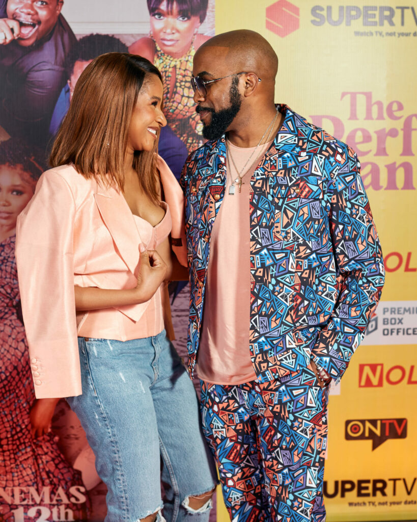 "The Perfect Arrangement" Premiere With Bovi, Sharon Ooja, Pere Egbi And Others 20 Adesua Etomi and Banky W at the Premiere of The Perfect Arrangement - Nollywire