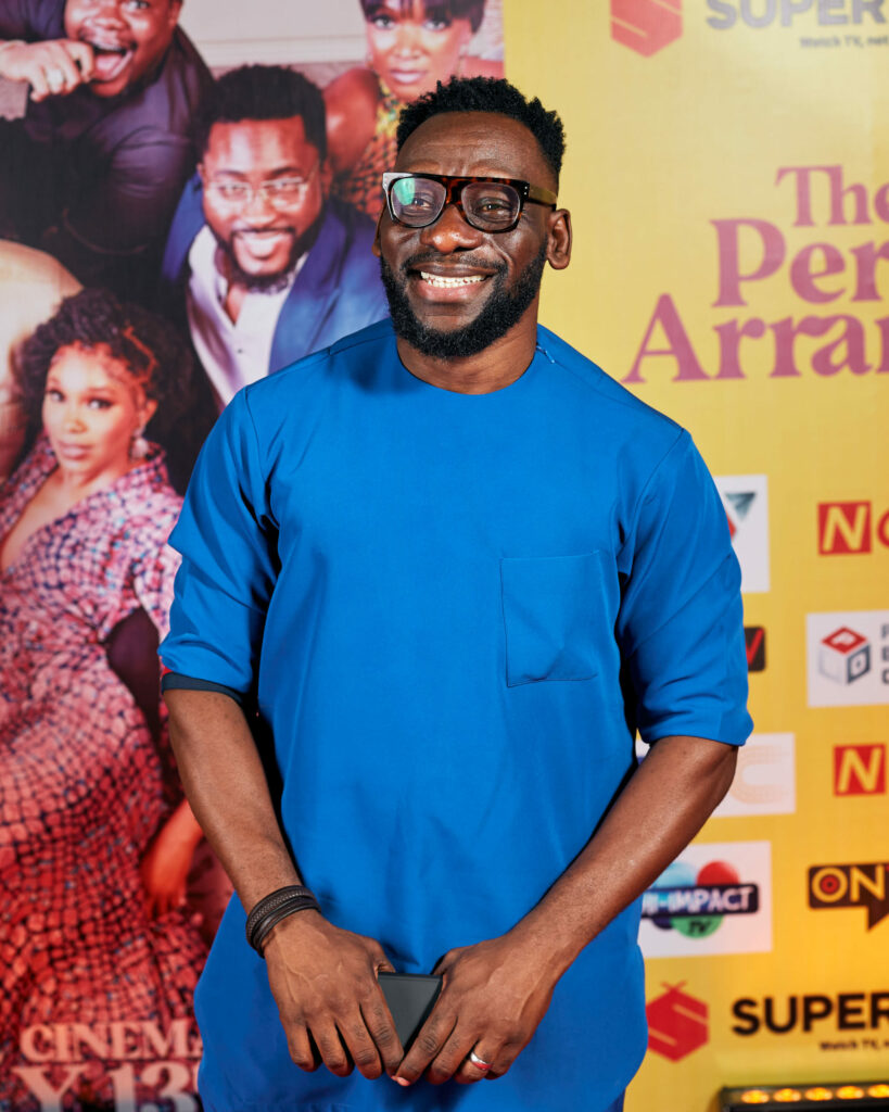 "The Perfect Arrangement" Premiere With Bovi, Sharon Ooja, Pere Egbi And Others 8 Damola Ademola at the Premiere of The Perfect Arrangement Nollywire scaled 1