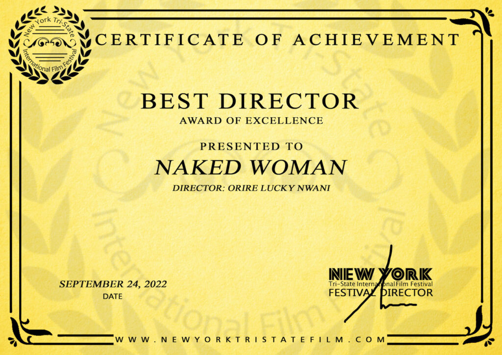 Emerging Filmmaker Orire Nwani wins prize for 'best director' at the new york Tri-state International Film Festival 2 IMG 7606 1