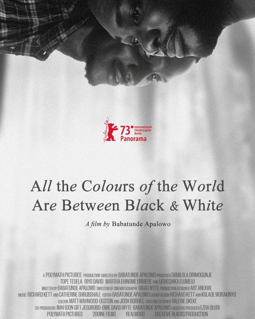 Tunde Apalowo's Nigerian Gay-Themed Movie "All The Colours of the World Are Between Black & White" Premieres at Berlin Film Festival. 1 329725277 3168525490114956 7506999526533472274 n