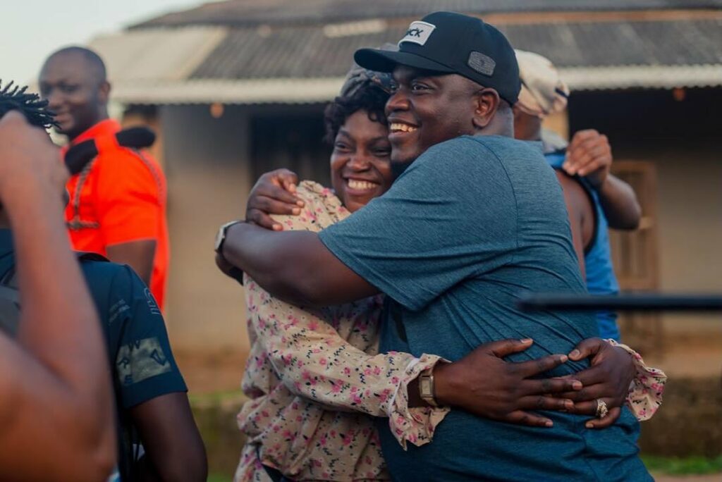Adeoluwa Owu's Rise: From Tunde Kelani's Driver to 'A Tribe Called Judah' with Funke Akindele 1 Adeoluwa Owu with Funke Akindele on the set of 'A Tribe Called Judah'