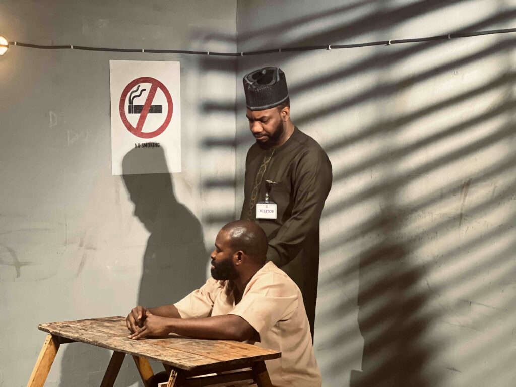 'The Betrayed:' Zulumoke Oyibo Directs Her First Film Starring Uche Montana for Inkblot Productions 4 Gabriel Afolayan and Ibrahim Suleiman on the set of Zulumoke Oyibo's 'The Betrayed'