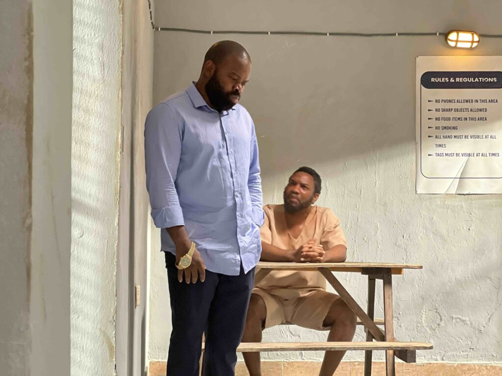 'The Betrayed:' Zulumoke Oyibo Directs Her First Film Starring Uche Montana for Inkblot Productions 5 Gabriel Afolayan with Ibrahim Suleiman on the set of Zulumoke Oyibo's 'The Betrayed'