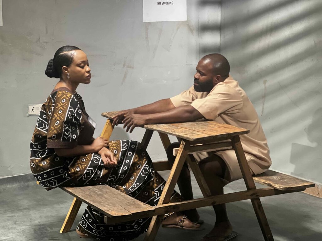 'The Betrayed:' Zulumoke Oyibo Directs Her First Film Starring Uche Montana for Inkblot Productions 6 Gabriel Afolayan with Uche Montana on the set of Zulumoke Oyibo's 'The Betrayed'