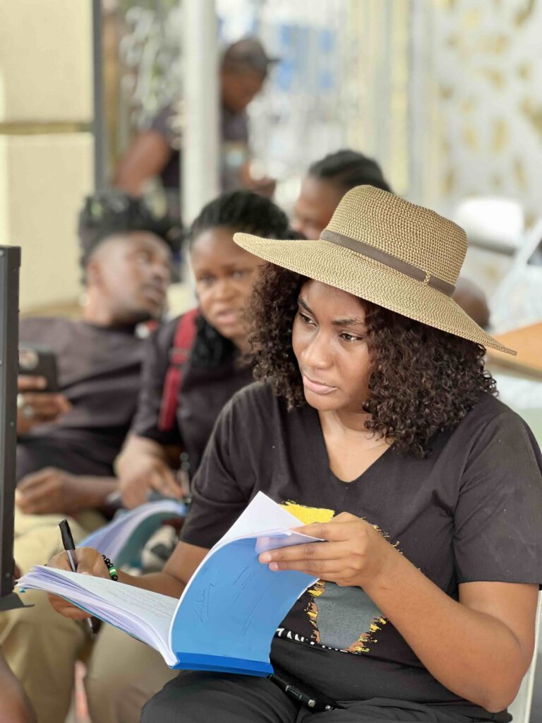 'The Betrayed:' Zulumoke Oyibo Directs Her First Film Starring Uche Montana for Inkblot Productions 2 Zulumoke Oyibo on the set of 'The Betrayed' 3