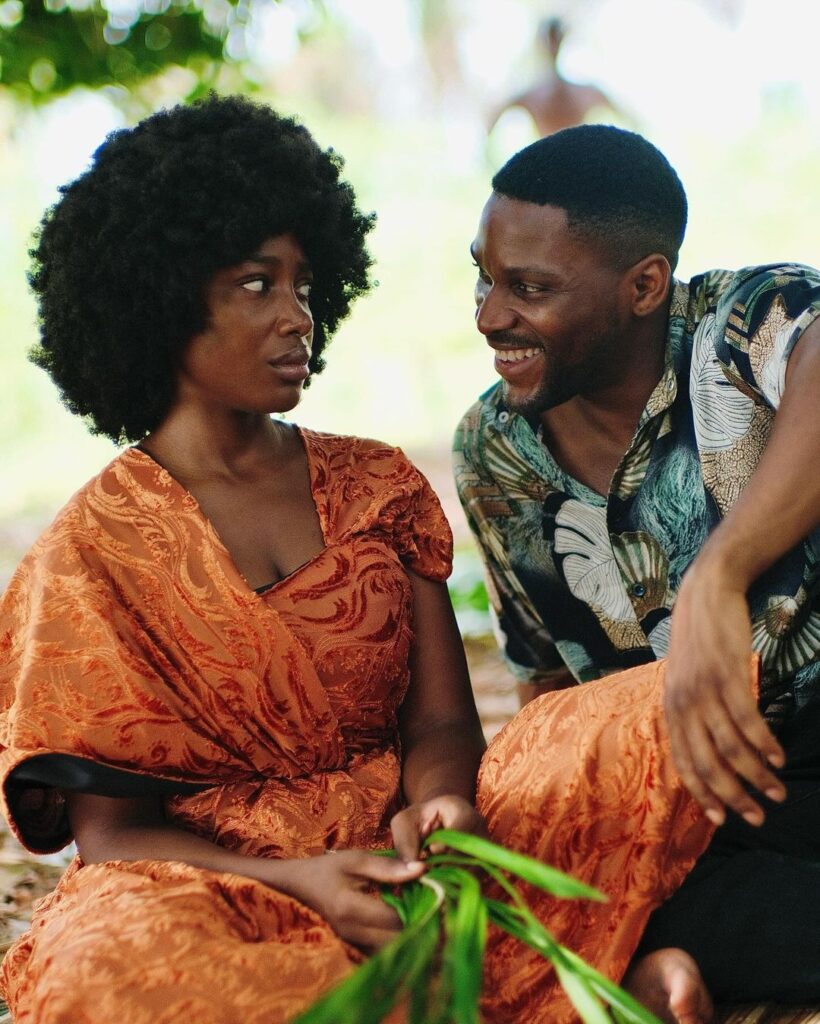 Tobi Bakre Stars in 'Farmer's Bride': FilmOne Studios' Latest Original Production 1 Gbubemi Ejeye and Tobi Bakre on set of 'Farmer's Bride' © FilmOne Studios