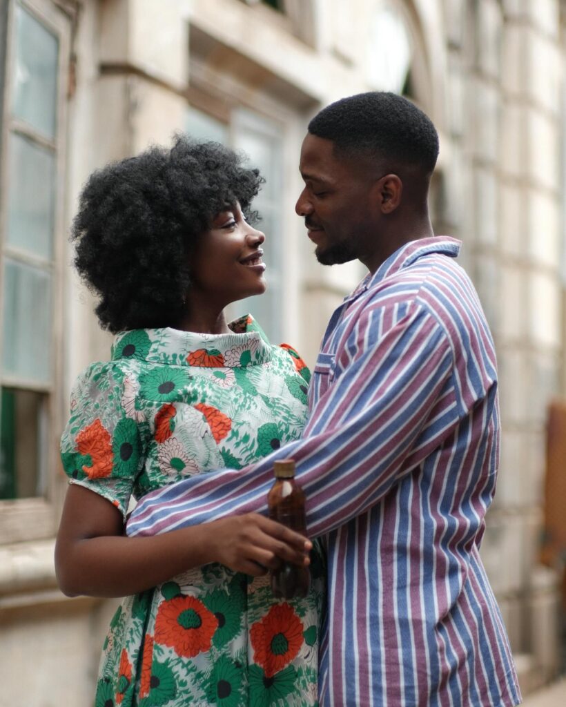 Tobi Bakre Stars in 'Farmer's Bride': FilmOne Studios' Latest Original Production 4 Gbubemi Ejeye and Tobi Bakre on set of 'Farmer's Bride' © FilmOne Studios
