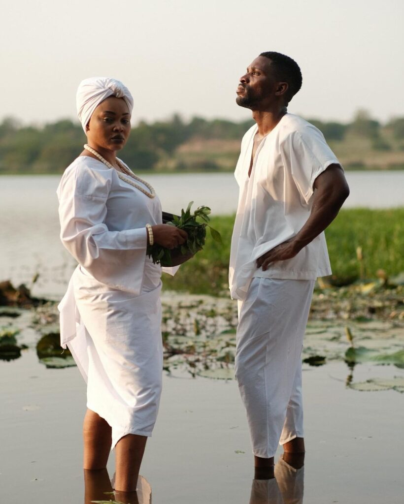 Tobi Bakre Stars in 'Farmer's Bride': FilmOne Studios' Latest Original Production 2 Mercy Aigbe and Tobi Bakre on set of 'Farmer's Bride' © FilmOne Studios