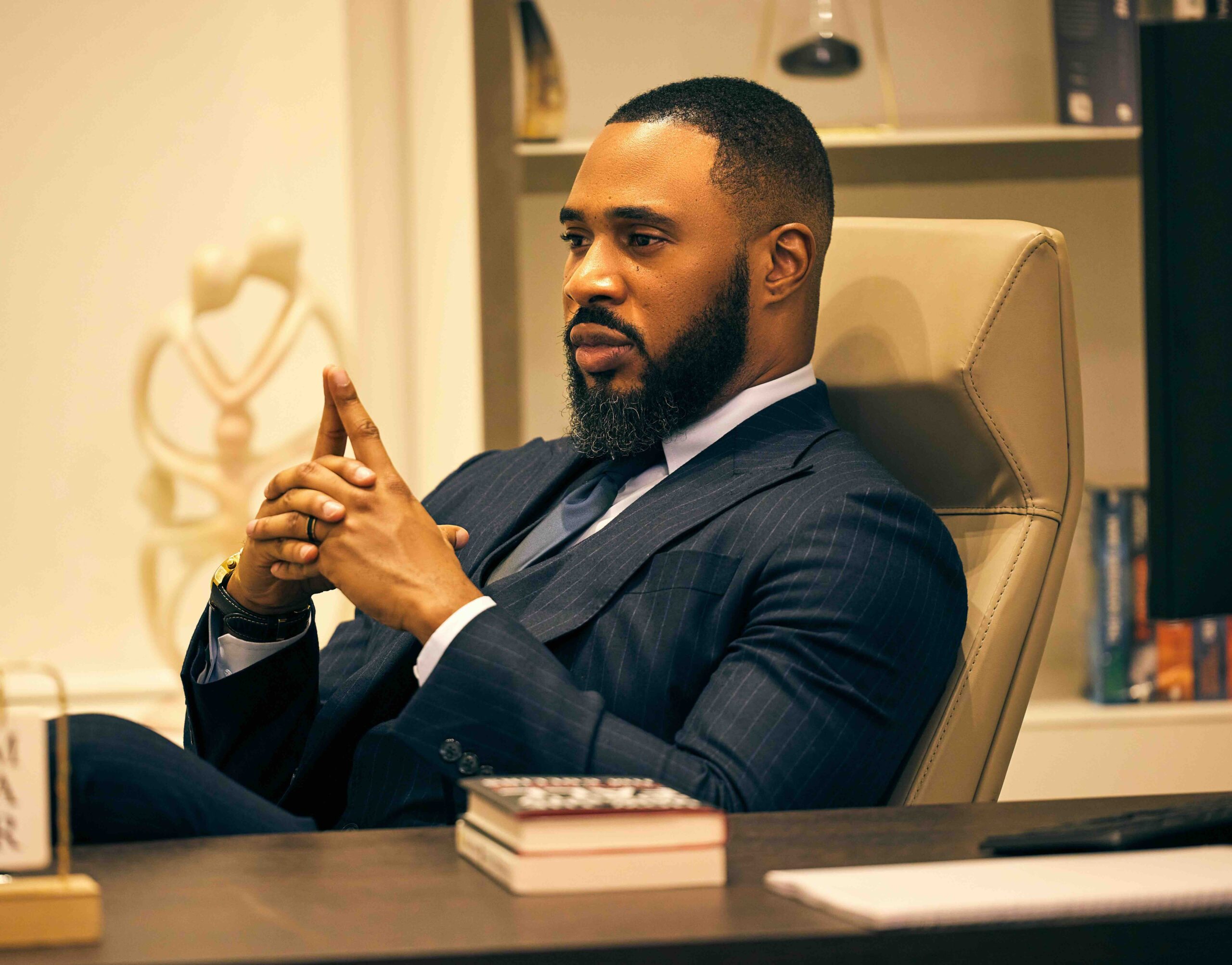 'Strong:' Sophie Alakija, Chris Okagbue Return for 'Drawing Strength' Sequel 2 Chris Okagbue in 'Strong' by Dimbo Atiya © Innovative Television Kontents