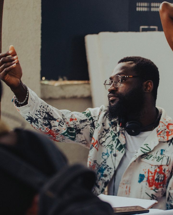 'At Ease:' Seun Richards' Journey from Military Aspirations to Mental Health Awareness in Nollywood 4 Seun Richards on the set of 'At Ease' © First Features Project