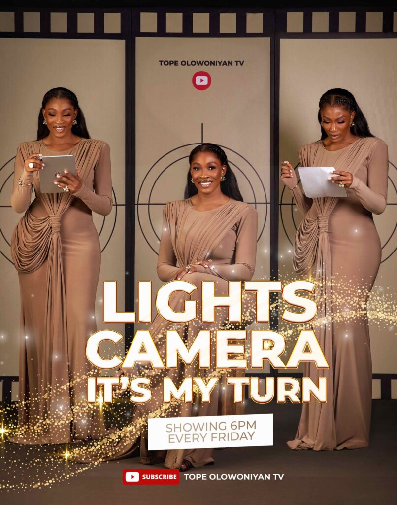 Nollywood Stars Give Tope Olowoniyan a Raw Look at the Emotional Cost of Their Success 2 Lights Camera It's My Turn Poster
