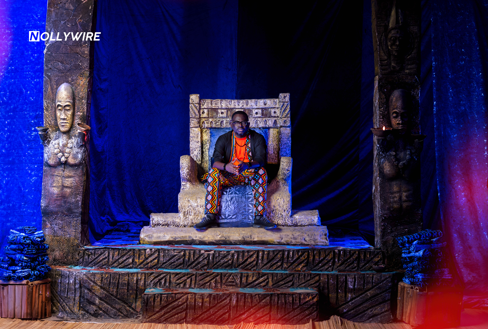 Niyi Akinmolayan on 'Colours of Fire'. Kayode Adeojo © Nollywire 3