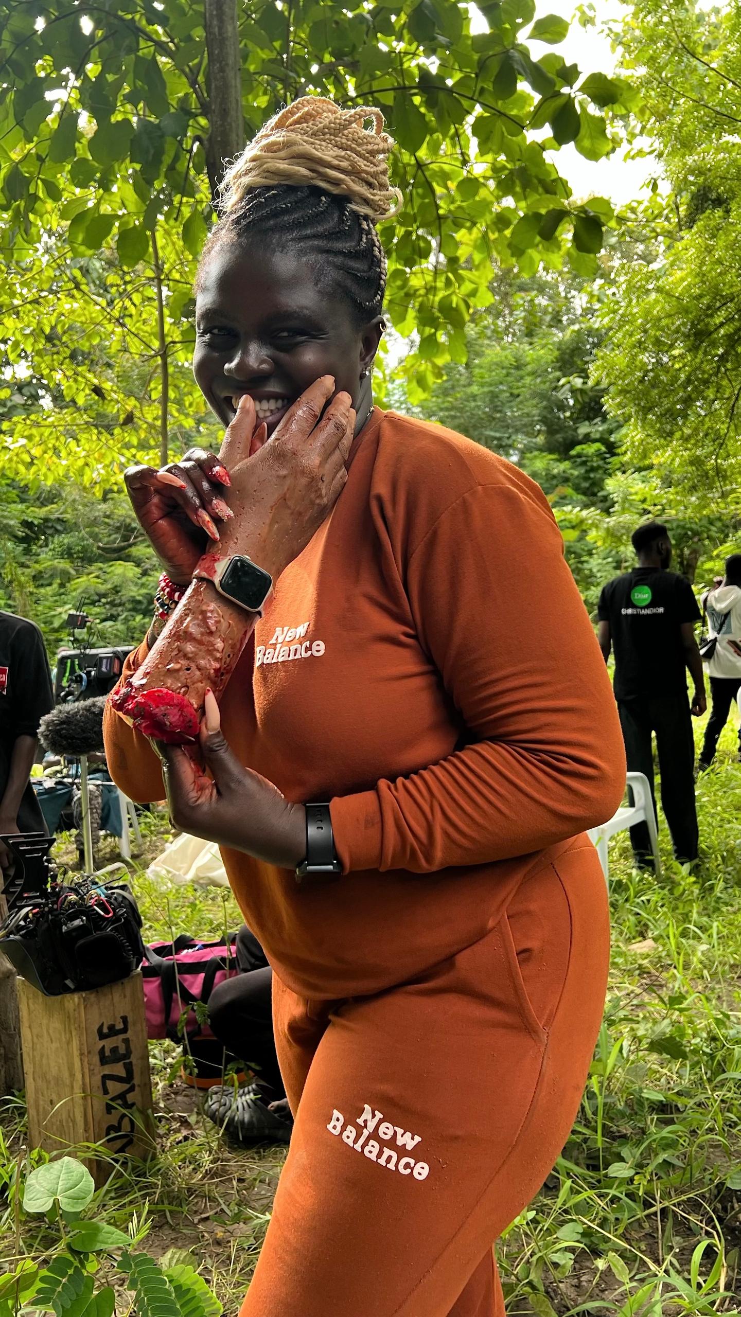 Udu Alakpa on What It Really Takes to Do Makeup on Film Sets 4 Udu Alakpa on the set of 'The Herd'