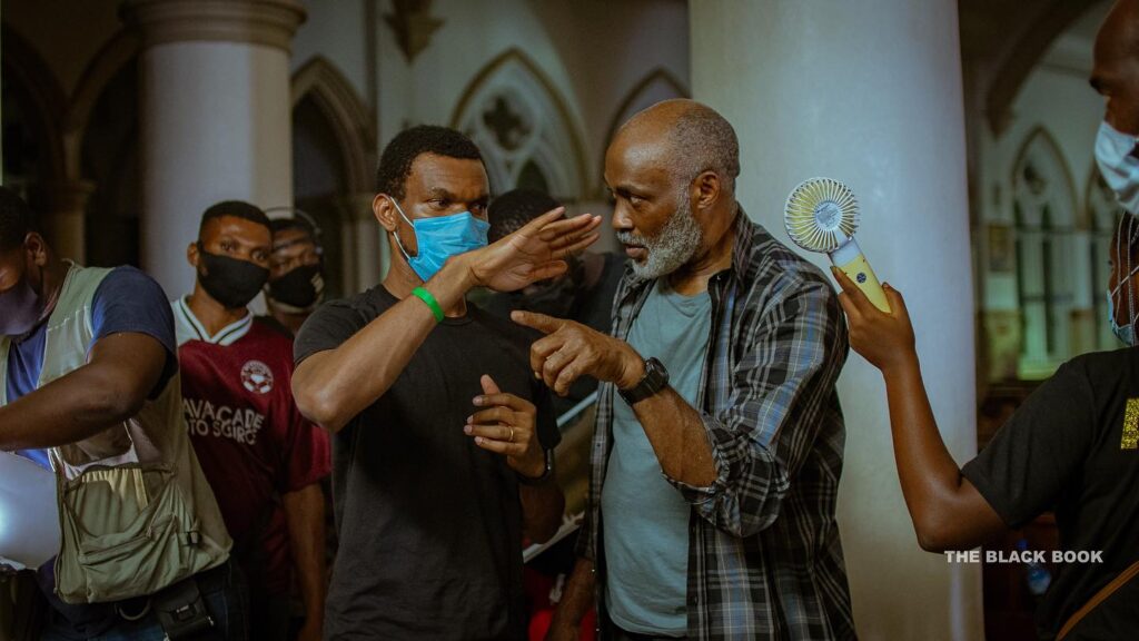 Editi Effiong Wraps 'The Black Book 2: Old Scores' at Anakle Films With Backing From ‘Severance’ Producer Nicky Weinstock 1 Editi Effiong on the set of The Black Book as sequel The Black Book 2: Old Scores enters development