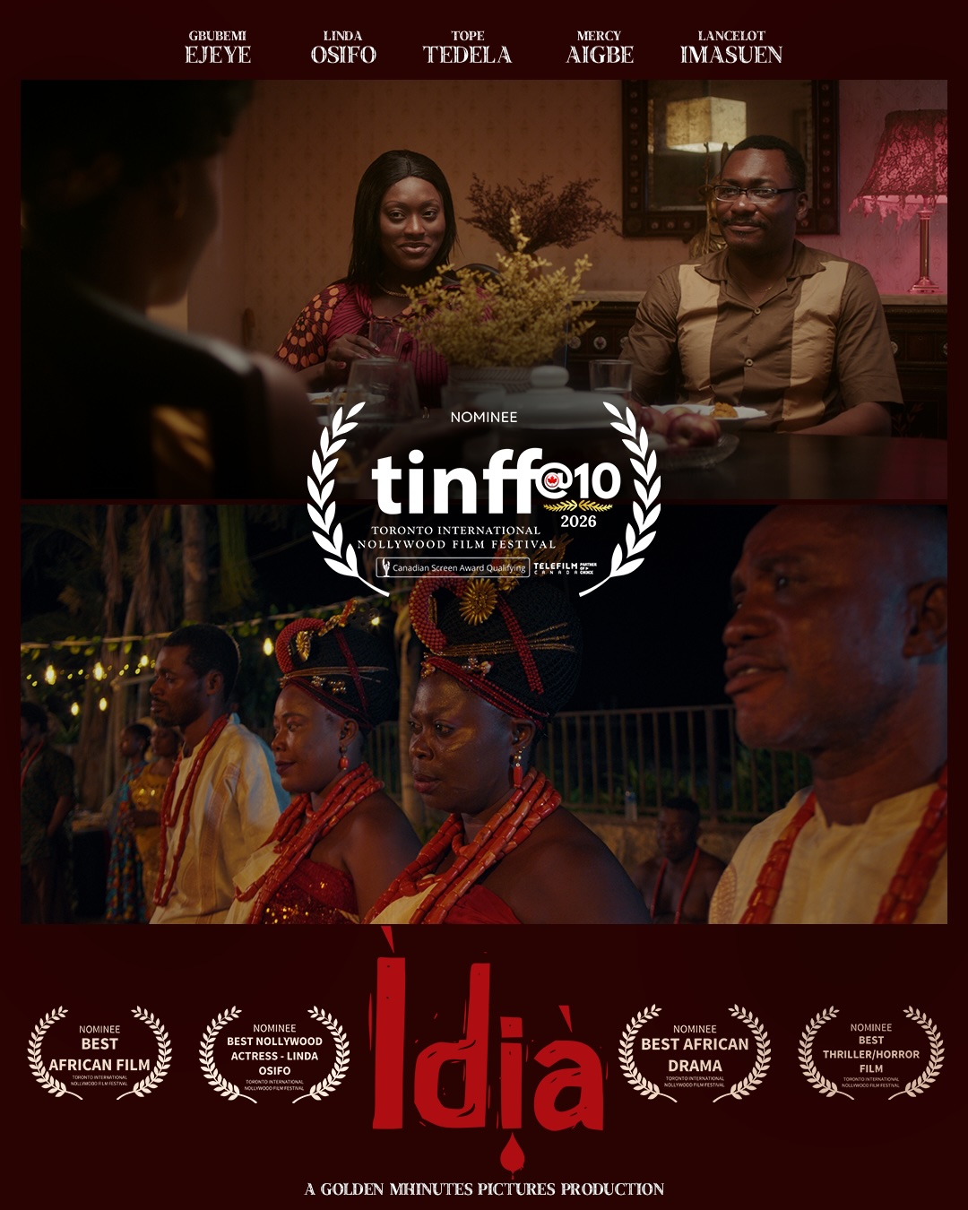Linda Osifo Nominated as 'Idia' Lands Four TINFF 2026 Nods 1 'Idia' TINFF 2026 Nominations