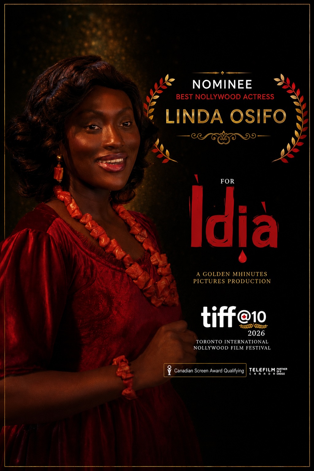 Linda Osifo Nominated as 'Idia' Lands Four TINFF 2026 Nods 2 Linda Osifo 'Idia' TINFF 2026 Best Actress Nominee