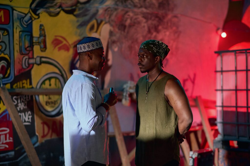 Lateef Adedimeji and Linda Ejiofor-Suleiman Lead the Cast of 'Black Market,' Rixel Studios' Guinness World Record-Chasing Movie 12 L R Lateef Adedimeji Andrew Yaw Bunting1