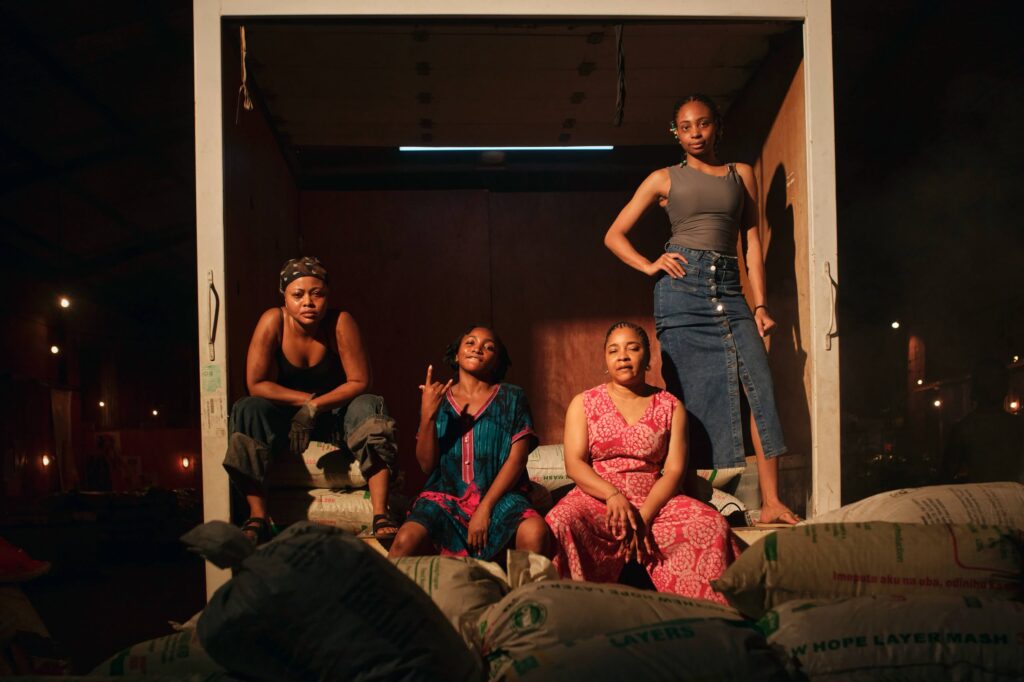 Lateef Adedimeji and Linda Ejiofor-Suleiman Lead the Cast of 'Black Market,' Rixel Studios' Guinness World Record-Chasing Movie 11 L R Teniola Aladese Omowunmi Dada Linda Ejiofor Suleiman Susan Pwajok