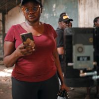 Jade Osiberu On The Set Of Brotherhood