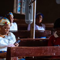Late Onyeka Onwenu on the set of 'To Adaego With Love' © Tade Production House, Ziva Works Production
