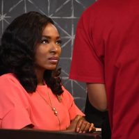 Meg Otanwa on the set of In Another Life - Nollywire
