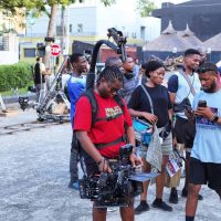 Behind the scenes, 'Nollybabes'. Directed by Anu Bamidele. - Nollywire