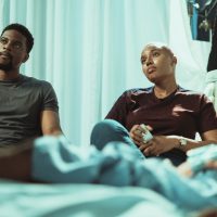 Olumide Oworu and Nancy Isime in 'Saving Onome' Trailer BTS Images 09 © Inkblot Productions - Nollywire